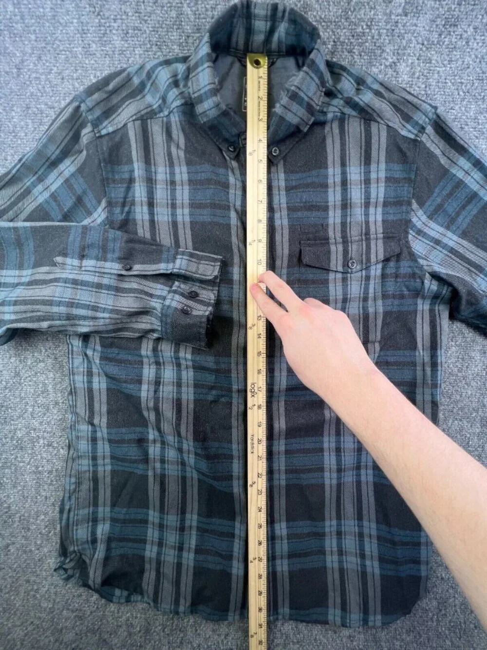 The North Face Adult Men's Large Multicolored Plaid Button Up Long Sleeve Shirt